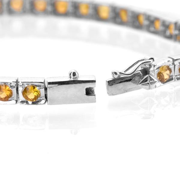 Silver citrine bangle Harmony